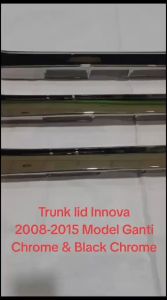 Trunklid trunk lid tranklid tranglid list bagasi Innova 2008 2009 2010 2011 2012 2013 2014 2015 + reflektor model copot Chrome & Black Chrome