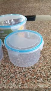 Bộ hộp lạnh tròn nắp gài hộp đựng thực phẩm trong tủ lạnh ( 1 bộ 3 hộp) nhựa Việt Nhật cao cấp 6536 1