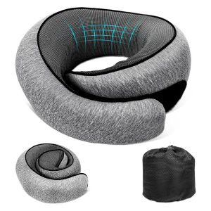 U Shaped Memory Foam Neck Pillow Cervical Vertebra Travel Portable Noon Break Aircraft U Type of Pillow Sleep Airplanes Office