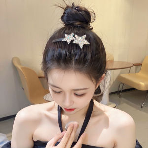 Womens New Style Water Diamond Star Hair Comb Clip Hair Accessories Frizz Control Hairpins Hair Bands Headwear Hair Accessories