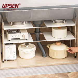 Adjustable Under Sink Organizer Rack Adjustable Kitchen Expandable Under Sink 2 tier Shelf Rack Organizer