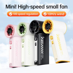 Quạt cầm tay siêu 19000mAh có thể sạc lại quạt nhỏ với tốc độ 1-100 Màn hình LED cắm trại ngoài trời thời trang mát mẻ và đa chức năng