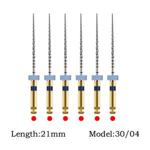6Pcs/Box SOCO Dental Endo Files Root Canal Taper Endodontic File Niti Heat Activated Rotary File Flexible Dentist Instrument