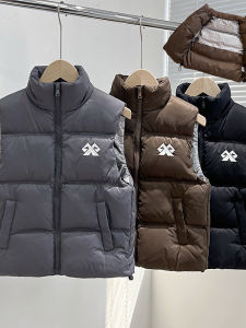 Thickened down Vest for Children Outerwear Autumn Winter Warm Innerwear Boys Girls School Uniform Essential Polyester Fabric