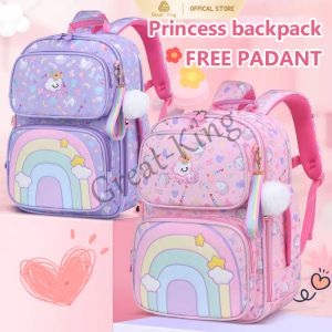 School Bag for Kids Girl Bagpack for kids new school bag primary school girl  child minus protection ridge backpack girl princess backpack