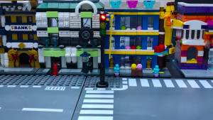 2 Bộ Phận Đèn Giao Thông LED Tương Thích Với Lego MOC Mô Phỏng Đèn Nhấp Nháy Dùng Làm Mô Hình.
