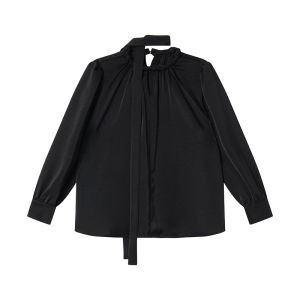 XXNING | French Twist Bow Tie Detail Elegant Youth Slimming Shirt