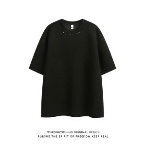 WUKONGYOUHUO | Áo Thun Tay Ngắn Dày