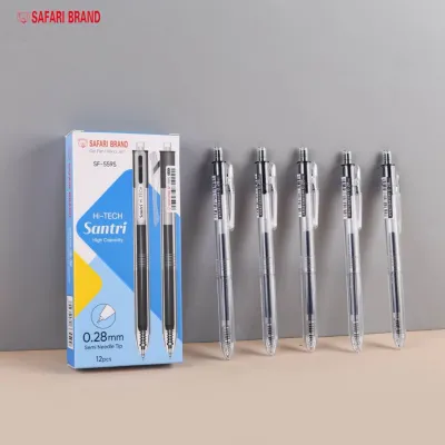 (1pack) Pulpen/Gel Pen Hi-Tech-H SANTRI CLICK CETEKAN SAFARI 028