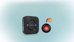 Calltou Wireless Paramedic Pager Calling System 500ft for Emergency/Elderly/Pregnant/Hospital/Elderly Emergency Alert