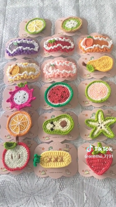 Bộ móc khóa trái cây 4 mùa đủ màu 5cm | Froid handmade