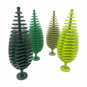 Large Pine Trees 2PCS Building Blocks Set DIY Toys Architectural Landscape Accessories Plants Forest Scenes Decoration Blocks