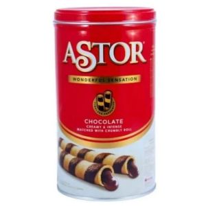 Astor Kaleng 330 gr/Astor Merah/Astor Kaleng Wafer COKLAT