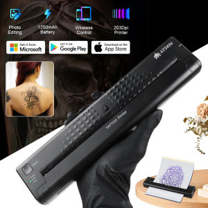 ATS886 Professional Portable Tattoo Transfer Printer Machine Kit Wireless Network Thermal Stencil Line Drawing Printing Copier