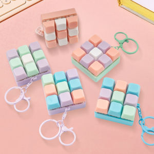 Bandai | Fidget Decompression 9 Keyboard Key Toy For Adults Antistress Toys Boys Girls Anti Stress Finger Keyboard Games Keychain