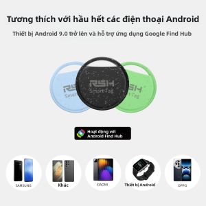 Thiết Bị Định Vị Hành Lý Ví Chống Thất Lạc Thông Minh RSH Security Tracker Hoạt Động Với Google Find Dành Cho Android Tương Thích Với Samsung Và OnePlus