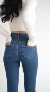 Jeans 8831 Cutbray Jeans Pinggang Highwaist Flared Jeans