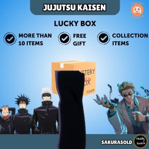 Jujutsu Kaisen Set Box Jujutsu Lucky Box Jujutsu Gift Box Gojo Nobara Itadori Nanami Megumi Yuji Stickers Lomo Keychain