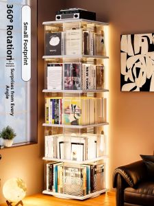 360 Degree Rotating Movable Bookshelf