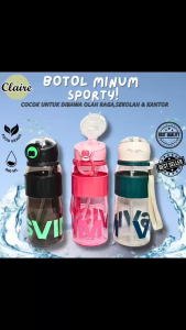 [Claire] Botol Minum 900 ML Sporty Modern Dan Lucu / Botol Minum Semua Kalangan / Gaya Spoty Siap Temani Segala Aktifitas Indor Atau Outdor / Sedotan Elastis Dan Lembut / Memiliki Tali Pegangan Botol Yang Aman Dan Anti Tumpah