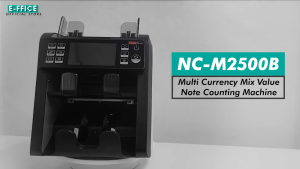 Effice Depot - NC-M2500B 2025 2 Pocket Multi Currency Mix Value Note Counting Machine / M2500 B Money Counter