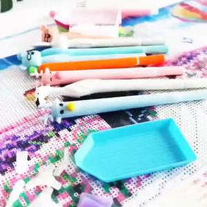 Diamond Painting Tool Kit for Beginners - Pen Set with 6 Interchangeable Heads Grooved Tray And Wax Clay DIY Craft Accessories
