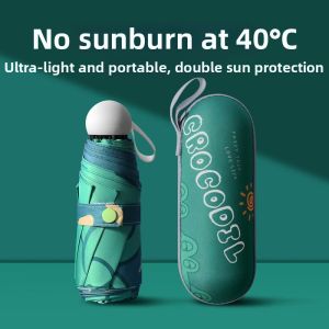 Sun Rain Protection Five-fold Mini Umbrella
