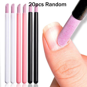 5pcs Quartz Stone Scrub Nail File Rods Cuticle Remover Dead Skin Remover Perfect Gift Lightweight Portable Manicure Tools