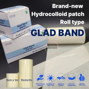 [Korea]🇰🇷 Hydrocolloid Roll 1m Wound Acne Tattoo Mosquito Bandages Hydrogel Patch Free Cutting Wound Dressing for Scratch Blister & Wound Care