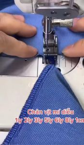 Chân vịt diễu sắt LÁ CHẮN PHẢI SP18 máy may công nghiệp 1 kim dùng trong ngành may