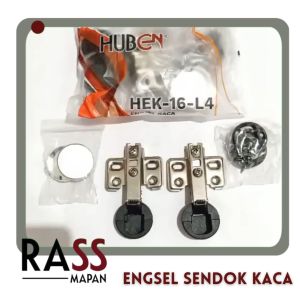 2 PASANG Engsel Sendok Lemari Etalase Bulat Kaca Key Hole Lenaga LEK Diameter Coak 26mm