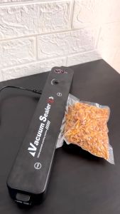 Alat Vacum Sealer Makanan Mesin Penyedot Udara Plastik Kemasan Emboss Hemat Tempat Vakum Seal