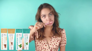 Bentonite Clay & Charcoal Toothpaste Whitening ฟันขาวสดชื่น คราบพลัค อ่อนโยนต่อเหงือก สูตรไม่มี SLS 100g