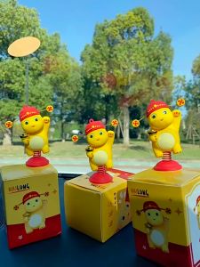 Cartoon NAILONG Dino Dolls Small Cute Dinosaur Kiddie Ride Series Kawaii Automotive Model Pendant Favorite of Girl Birthday Gift Ornaments