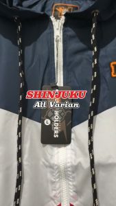 RUBBY Jaket Tracktop Kombinasi Warna Parasut Polos Full Zipper Casual Vintage