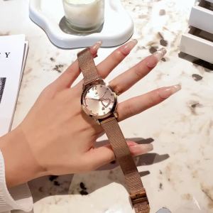 OLEVS | OLEVS 5189 Đồng Hồ Thạch Anh Nữ Kim Cương Thiết Kế Hình Trái Tim Thời Trang Hoa Hồng Vàng Lưới Dây Đeo Bằng Thép Không Gỉ Chống Thấm Nước Đồng Hồ Đeo Tay Nữ