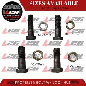 10mmx28mm PROPELLER BOLT FOR ISUZU WITH LOCKNUT Isuzu C-240 PB-6