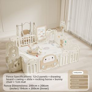 Baby Safety Playpen with Crawling Mat