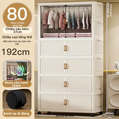 Tủ Quần Áo Gấp Đơn Giản Bền