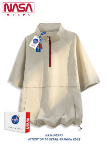NASA WTAPS | Áo Thun Lụa Thông Gió Có Móc Kéo Nửa
