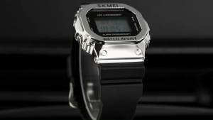 SKMEI 1851 Alloy Men Women Waterproof Sport Watch Digtal LED Light Display Watch Alarm Chrono Calendar