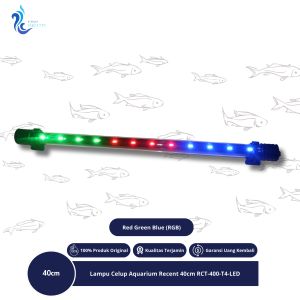 Lampu Celup Aquarium Merek Recent Ukuran 40cm RCT-400-T4-LED Warna RGB (Red Green Blue)