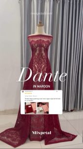 MIXPETAL - BAHAN KAIN KEBAYA SEMI PERANCIS KATUN DOVE DANTE