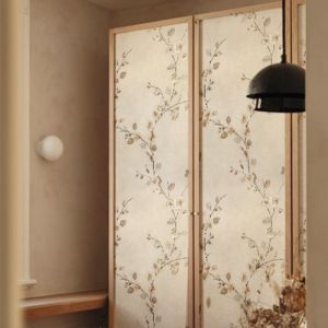 Retro Style Furniture Renovation Stickers Thickened Glass Closet Door Self Adhesive Wall Paper for Cabinet Transformation
