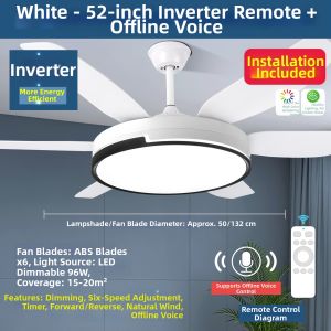 Chigo | Large Living Room Restaurant Fan Light Ceiling Integrated All Spectrum
