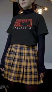 Kaos Baju Tshirt Indonesia Barcode - Kaos Sepak Raga Casual Timnas Garuda