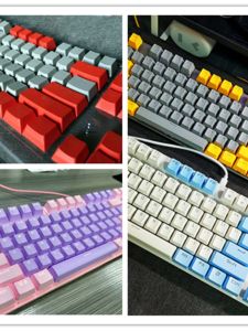 ABS Font Transparent Mechanical Keyboard Keycaps Cherry Tea Black Red Green Shaft OEM Unique Keycap Single Key Key Puller