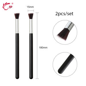 TP 2Pcs Soft Nail Dip Powder Brush Dipping Brushes Nail Art DIY Acrylic Cleaner Dust Cleaning Glitter Remover Manicure Tools