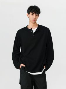 HetingHOME | Hetinghome Loose Long Sleeve T-Shirt Street Style Base Shirt For Couples Autumn Trendy Brand Cotton Youth Fashion Casual Tee