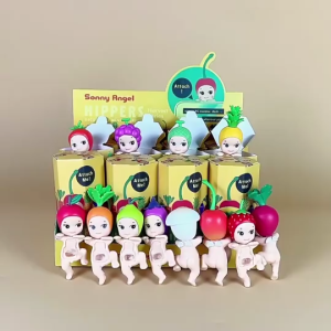 Sonny Angel HIPPERS Lying Down Anime Figures Harvest Series Fruit Ornaments Kawaii Hippers Cartoon